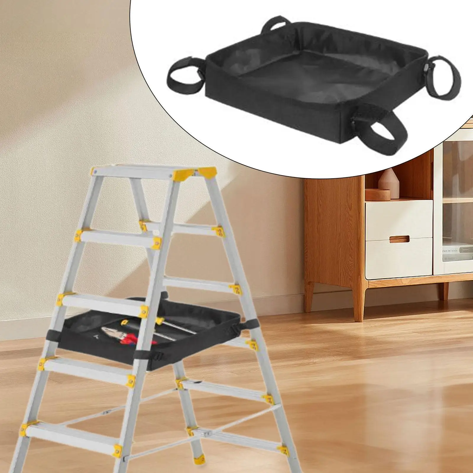 Telescoping Ladder Organizer Bag, Tool Storage Pouch, Accessory Portable Oxford Cloth Convenient Multifunction Holder