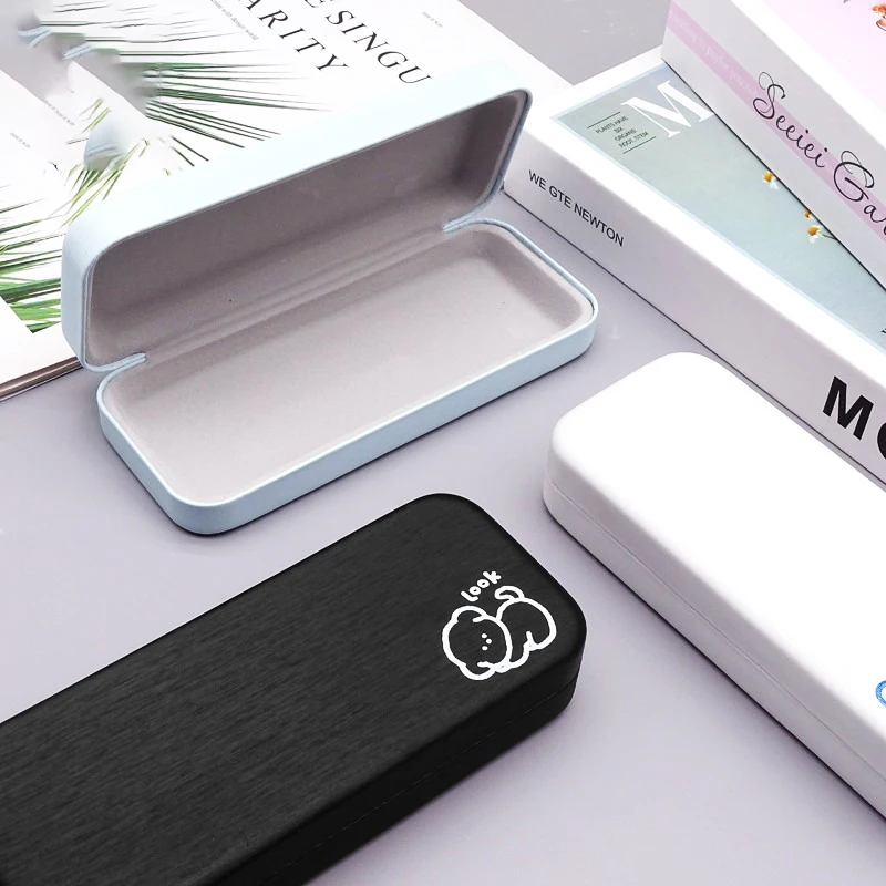 1Pc Retro Eyewear Cases Portable Simple Eyeglasses Box Women Fashion Eyewear Cases Cover For Sunglasses Men Reading Glasses Box