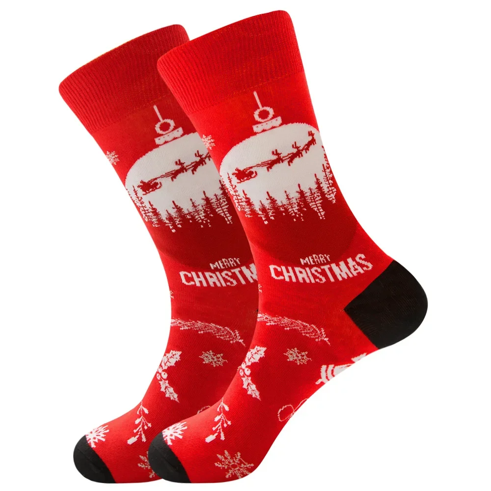 Fashion Christmas Socks Santa Claus Gift Kids Unisex Xmas Funny Socks FOR Lady Women Santa Stockings 2022  crew socks