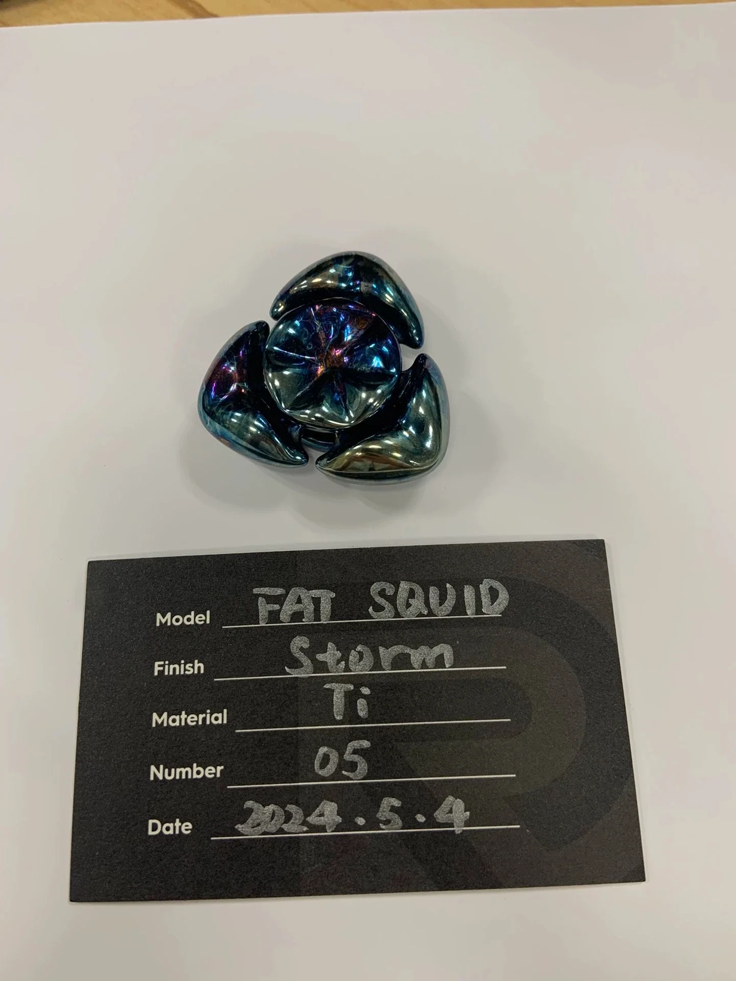 Cold Rain Fat Squid Top, Storm Titanium