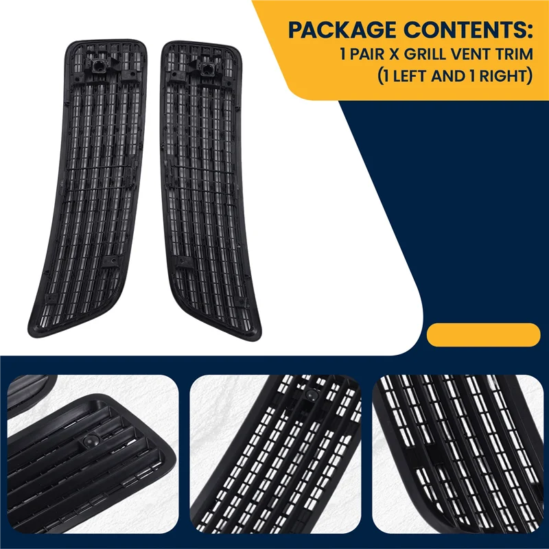 A19Q-1 Paar Links & Rechts Kap Bovenste Grill Vent Voor 2007-2013 MERCEDES S550 W221