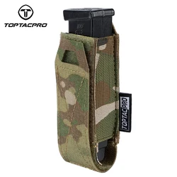 TOPTACPRO Tactical Mag Pouch LSR 9mm Mag Carrier Fast release Expandable MOLLE 8501