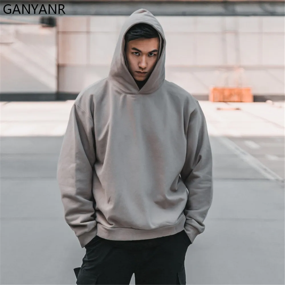 GANYANR Sweater Hoodie Men Basketball Tracksuit Coat Sport Sportswear Fitness Crossfit Training Gym Workout Running Bodybuilding