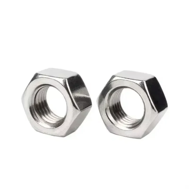 

ikwIralp 2pcs M12 M14 M16 M18 M20 M22 stainless steel hex nuts hexagon screw cap nut