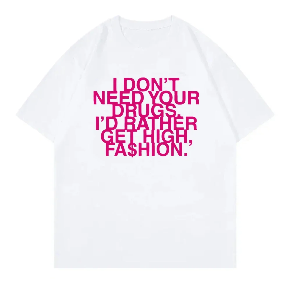 أنا لا أحتاج إلى أدواتك، أفضل الحصول على تي شيرت عالي الموضة 2025 ملابس أديسون رايومين تي شيرت هاراجوك القديم #2