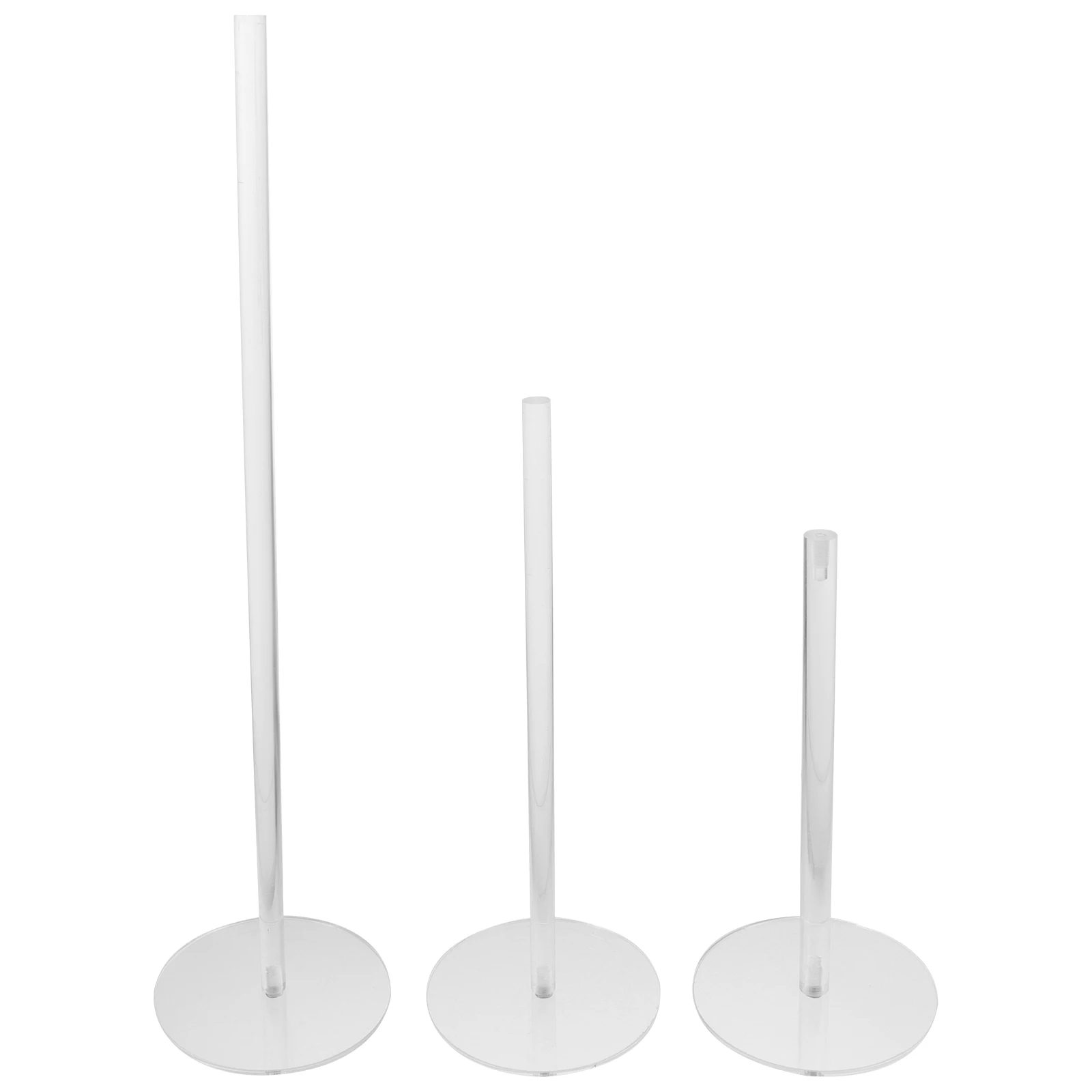

3Pcs Acrylic Display Rack Acrylic Doughnut Display Rack 20CM 25CM 38CM High Grade Material Safe Dessert Party Shelf Storage