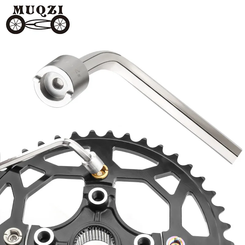 MUQZI Chainring Bolts Nut Wrench crank Screw Removal Install Tools MTB Road Folding Bike Chainwheel Tool