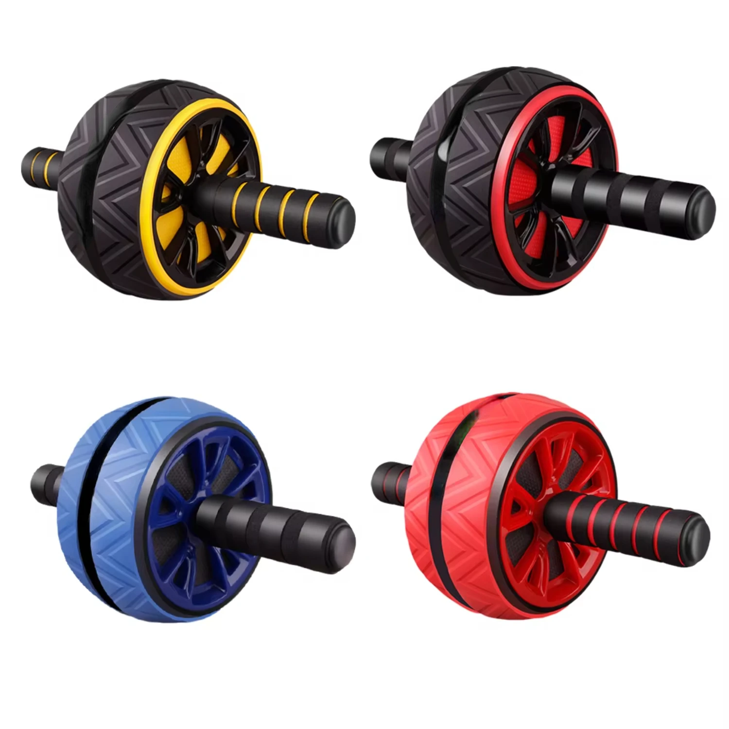 

2022 Ab Roller Noise Abdominal Wheel Ab Roller Stretch Trainer Arm Waist Leg Exercise Gym Fitness Equipment