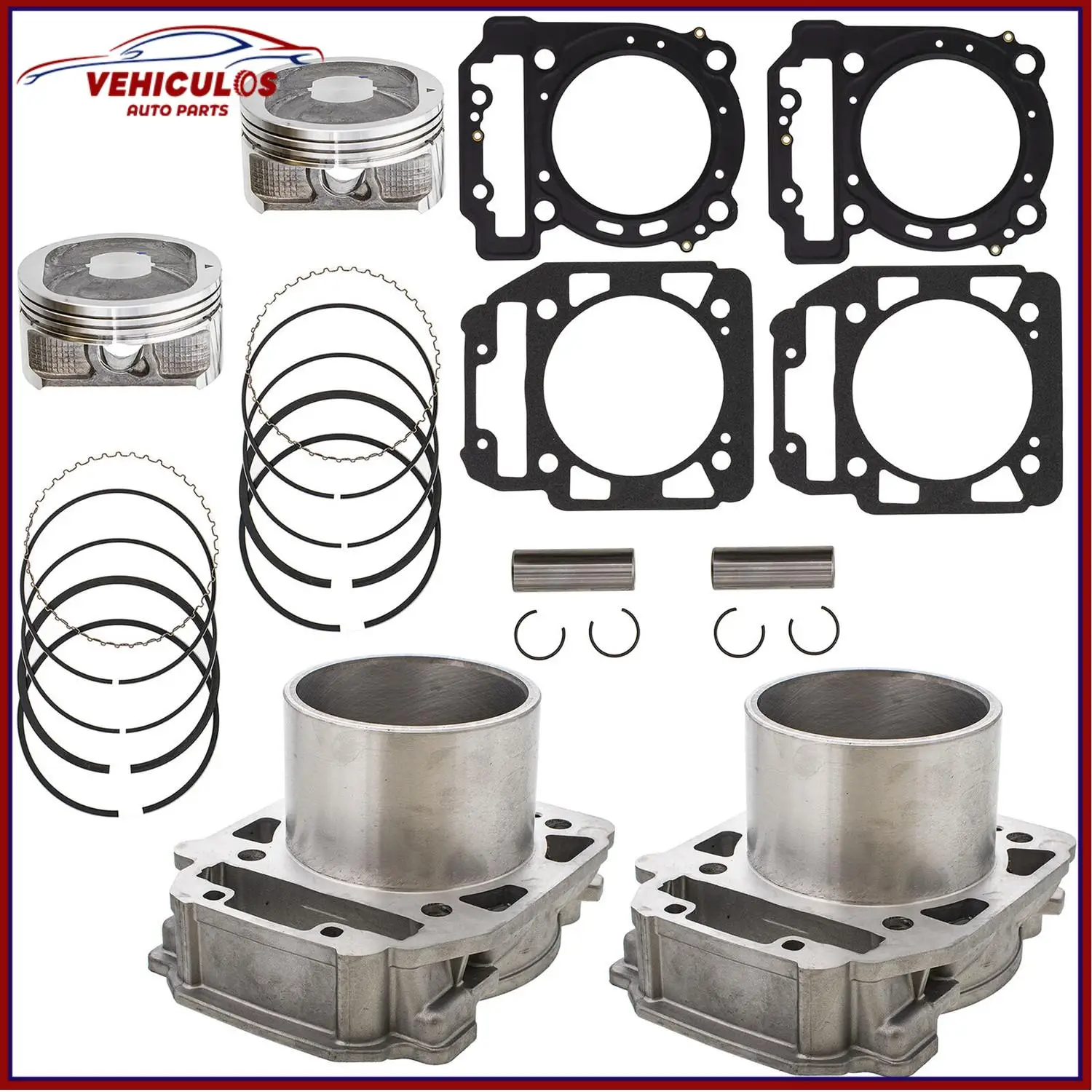 

VEHICULOS Front Rear Cylinder Piston Set for Bombardier BRP Can-Am Outlander Max 800 06-15 motorcycle accessories Dropshipping