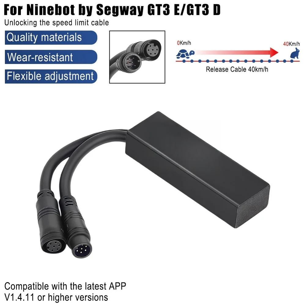 

Деклератор для самоката Ninebot GT3: Кабель для разблокировки скорости, регулируемый до 40 км/ч. Запчасти и аксессуары для самокатов.