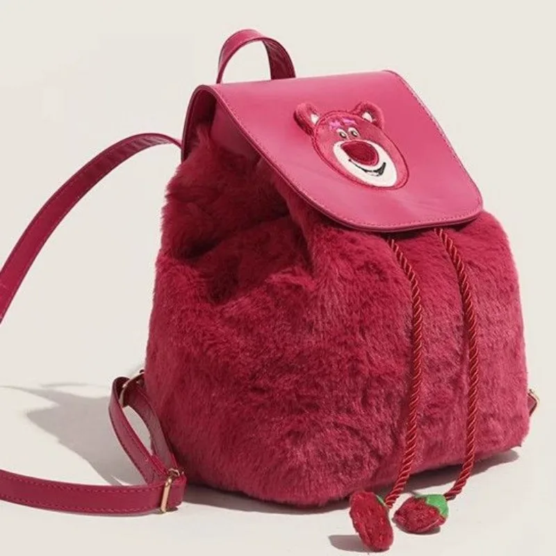 Disney Lotso exquisite süße Kawaii Plüsch Rucksack Geschenk kreative einfache süße Anime Charakter Cartoon Mode Rucksack Großhandel