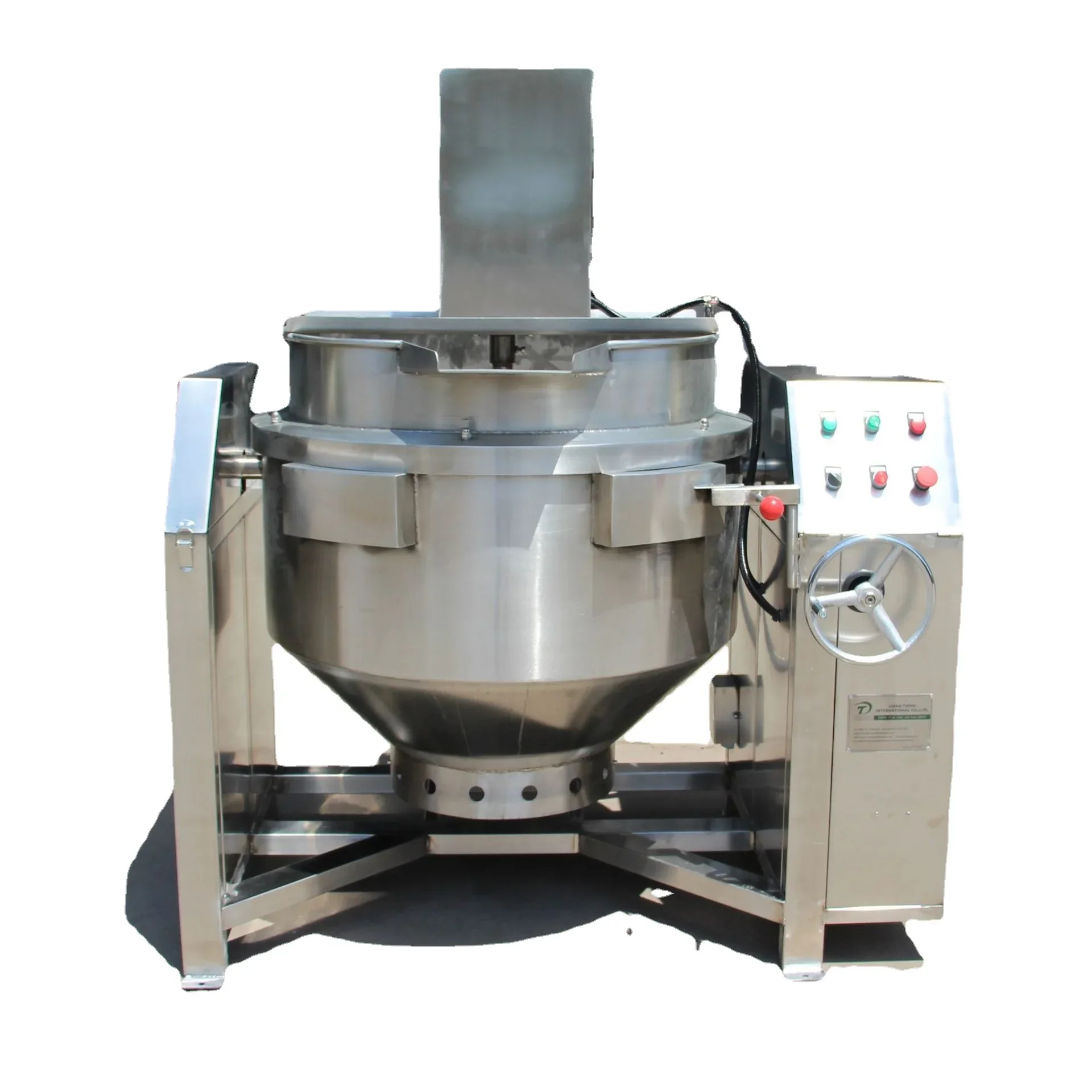 Industrial Electric/Steam/Gas Heating Boiling Cooking Mixing Pot Jacket Kettle With Agitator Mixer