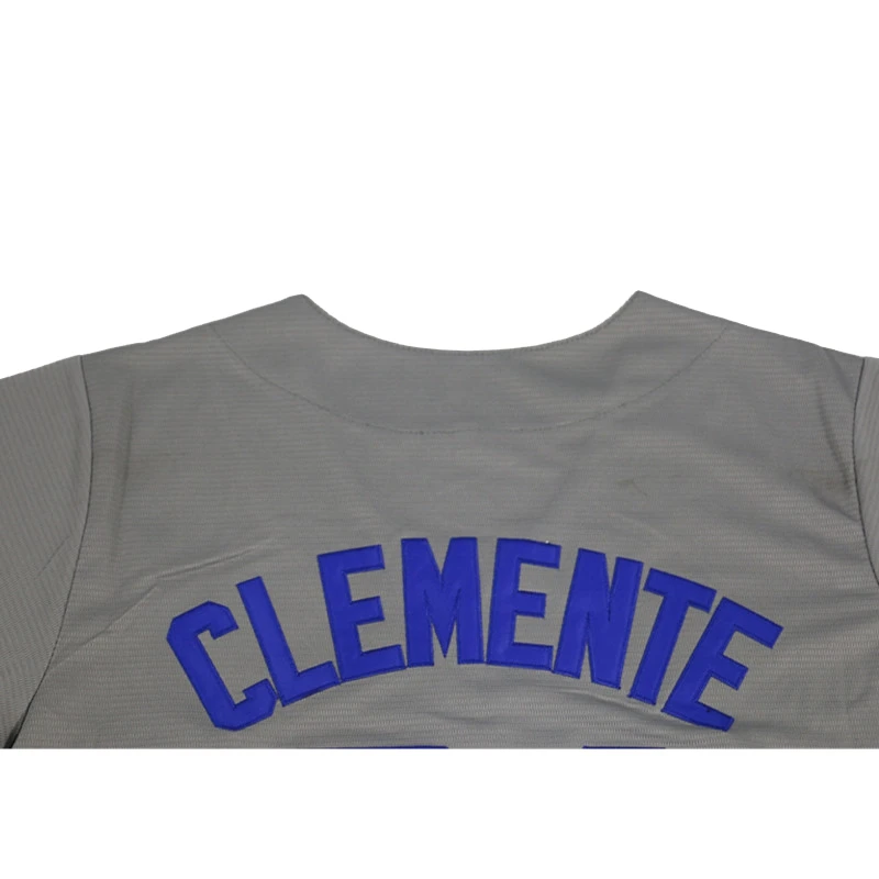 Baseball Jersey Santurce Crabbers Puerto Rico 21 Clemente Jerseys Sewing Embroidery Sports Outdoor High Quality White Grey New