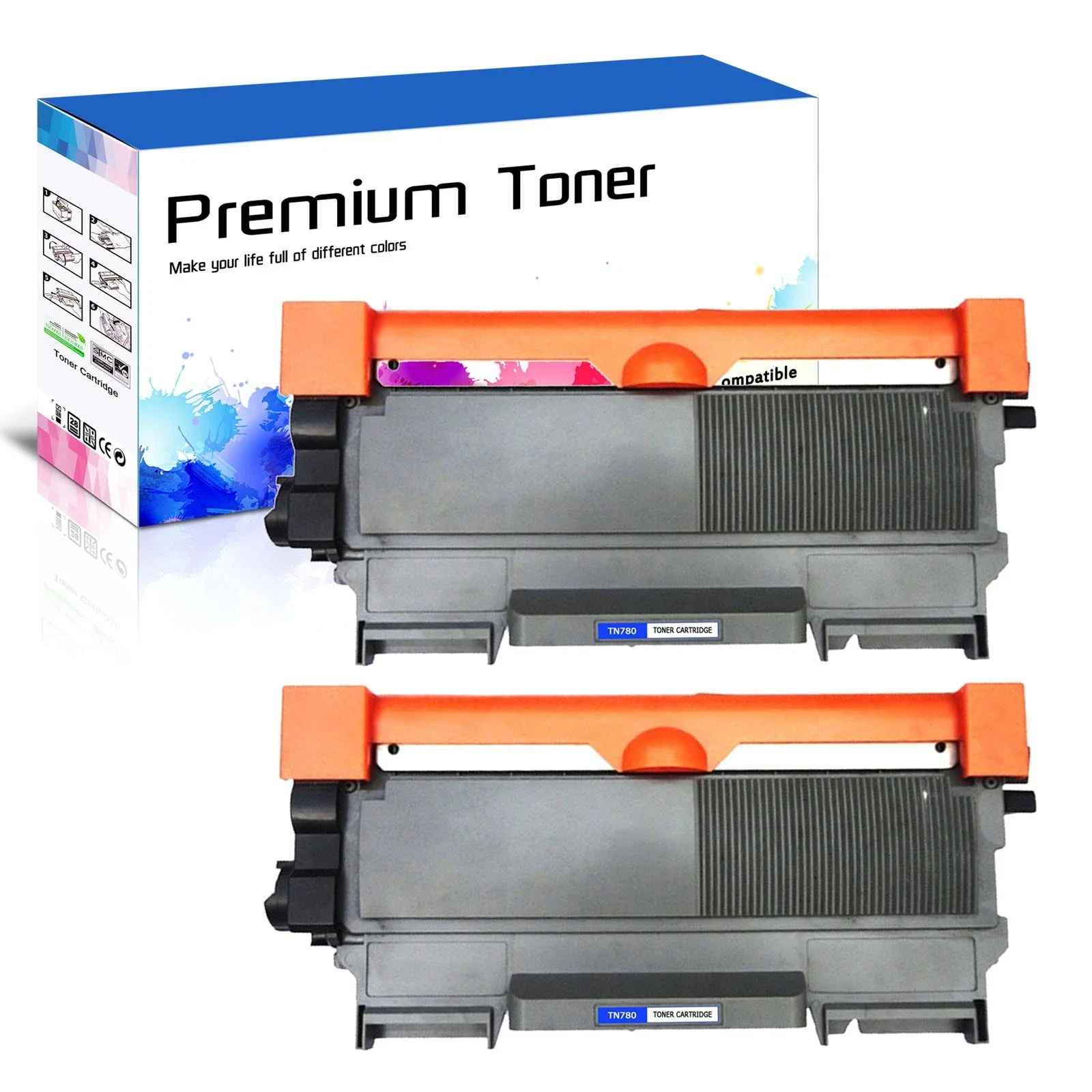 

2PK TN780 Toner Cartridge for Brother MFC-8510DN MFC-8710DW MFC-8810DW Printer