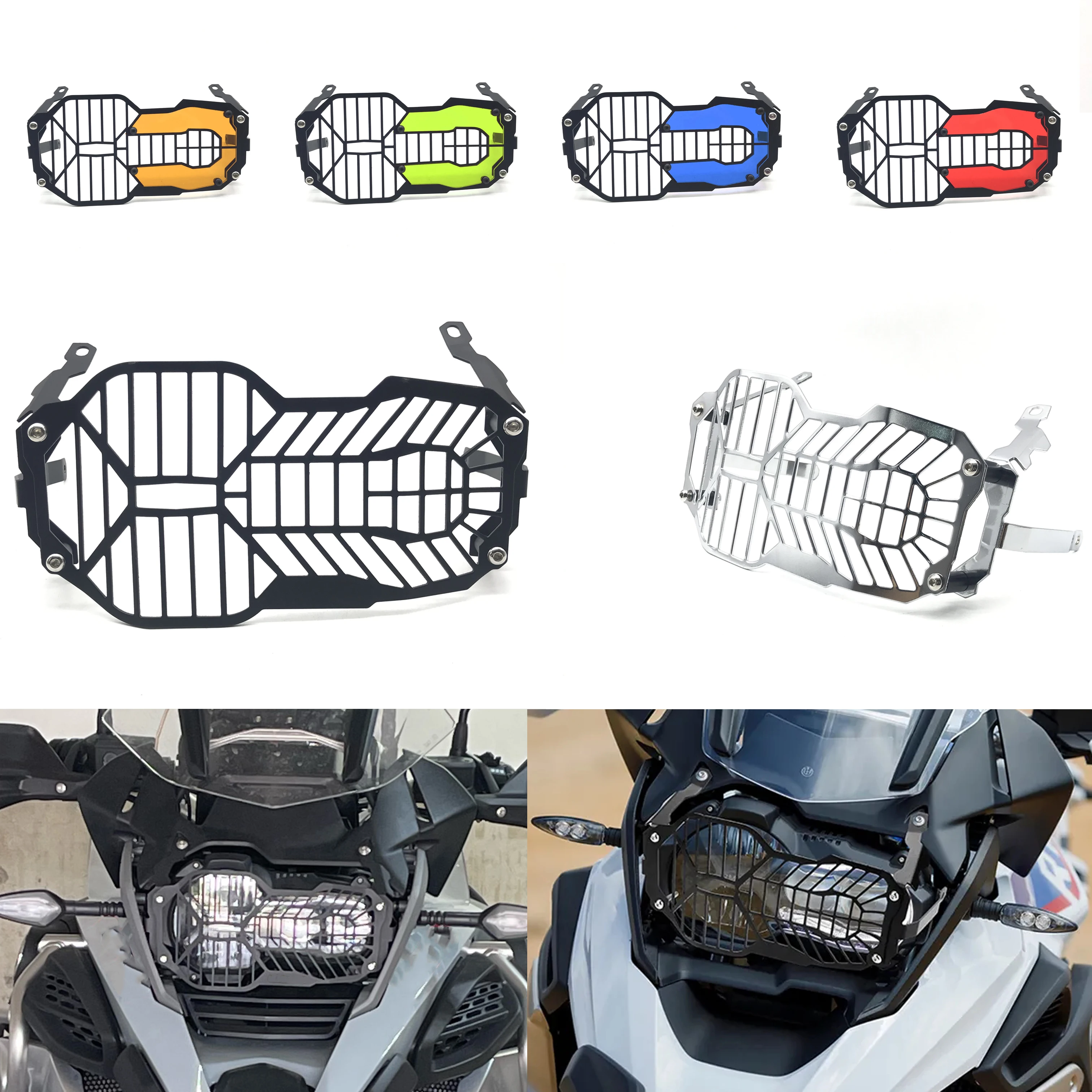 Motorcycle Headlight Headlamp Grille Shield Guard Lamp Cover Protector For BMW R1200GS R1250GS LC Adventure R 1200 GS R1250 GS