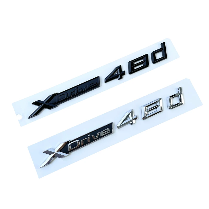 ثلاثية الأبعاد ABS كروم الأسود شعار XDrive 20d 25d 28d 30d 35d 50d 40d شعار ملصق شارة السيارة ل X1 X2 X3 X4 X5 X6 X7 اكسسوارات