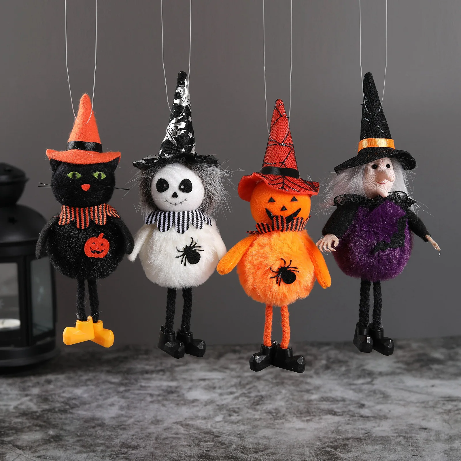 

Halloween Pendant Ghost Festival Bar Pumpkin Witch Pendant Broom Ghost House Decoration Props KTV Decorations