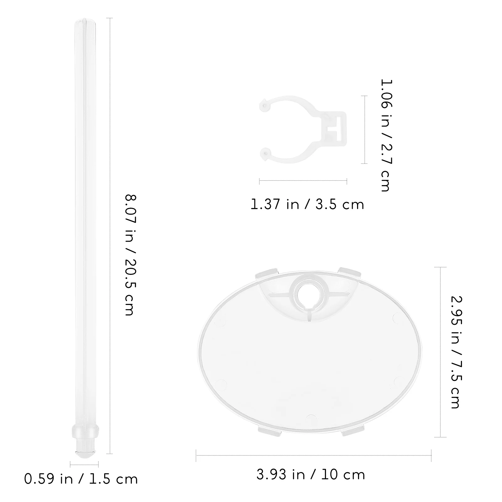 4 pcs Waist Bracket Miniatures Display Stands Clear Plastic Figurine Holder Stand Action Figure Support Portable Character