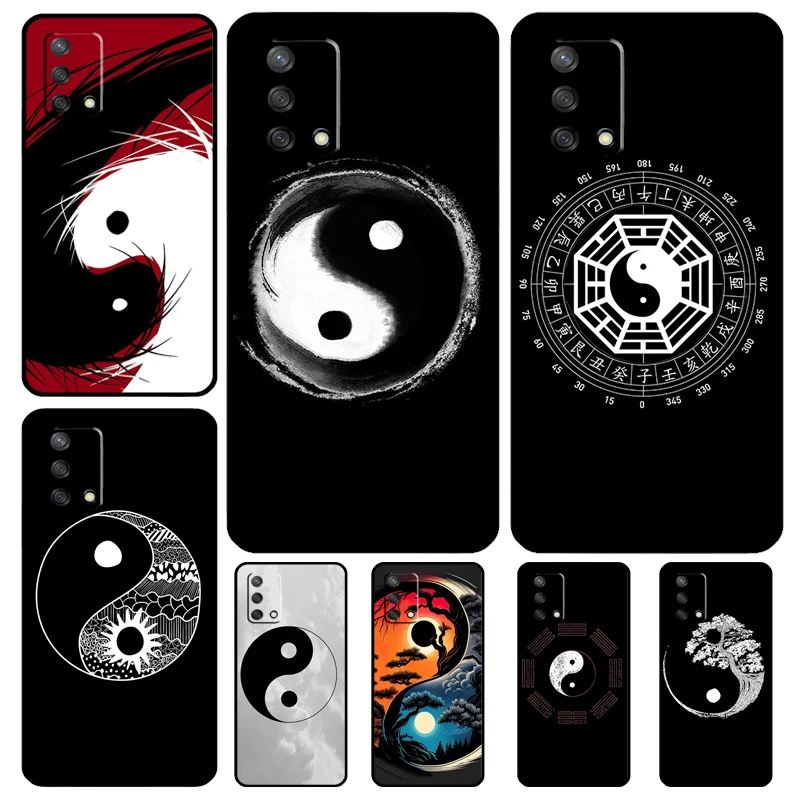 Eight Diagrams Taiji Yin Yang Case For OPPO A96 A76 A16 A18 A58 A78 A98 A17 A77 A54 A57 S A74 A5 A9 A53 A52 A72 A15 A93