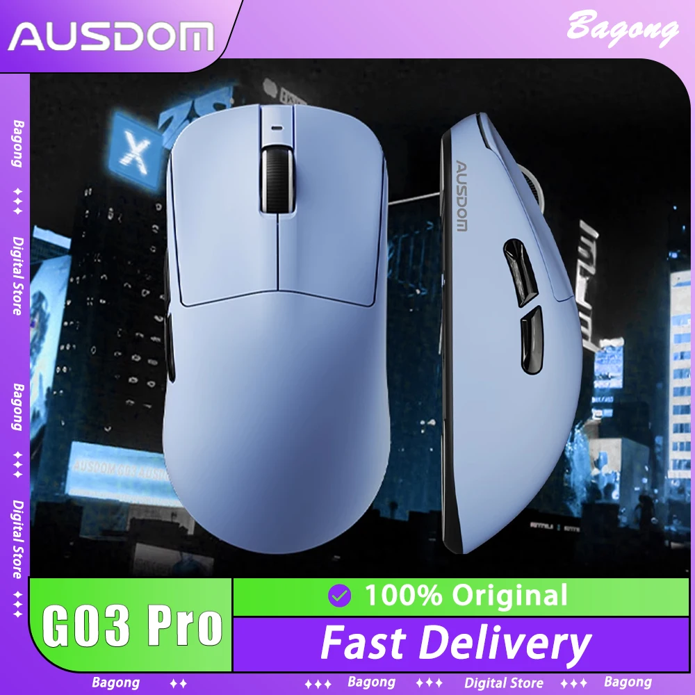 

AUSDOM G03 Pro Wireless Mouse G03 Ultra Tri Mode 8K PAW3395 PAW3950 8000Hz Lightweight Gaming Mouse PC Accessory for FPS Gamer