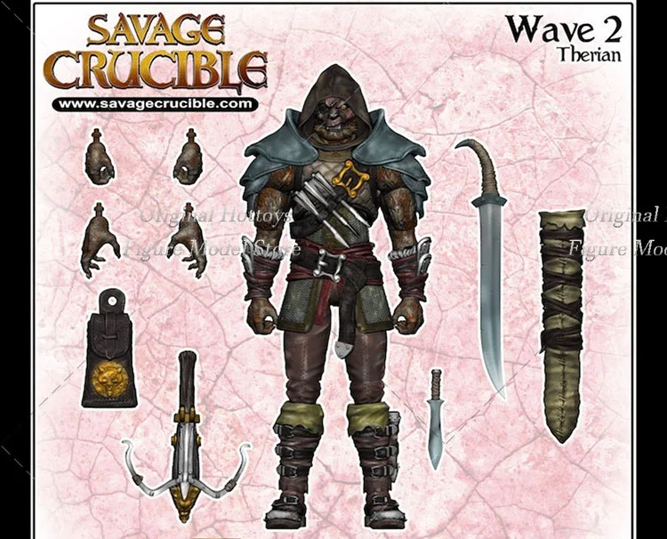 Harbinger Studio 1/12 Scale Soldier Savage Crucible Wave 2 Barbarian Series Full Set 6.5-7inch Action Figure Model Collection