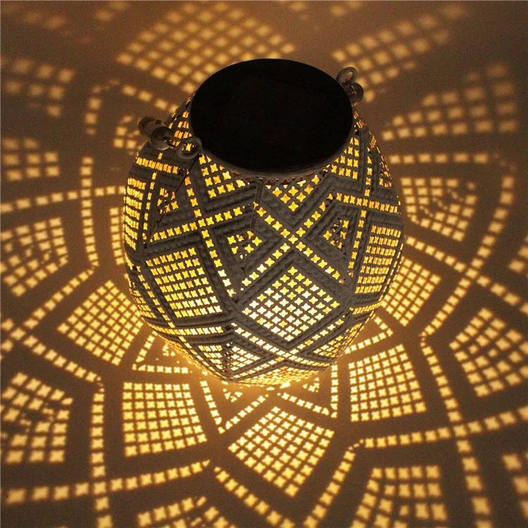 

Creative Solar Iron Hollow Hemp Rope Projection Lamp Outdoor Garden Courtyard Landscape Decorative Lamp Suspension Lamp