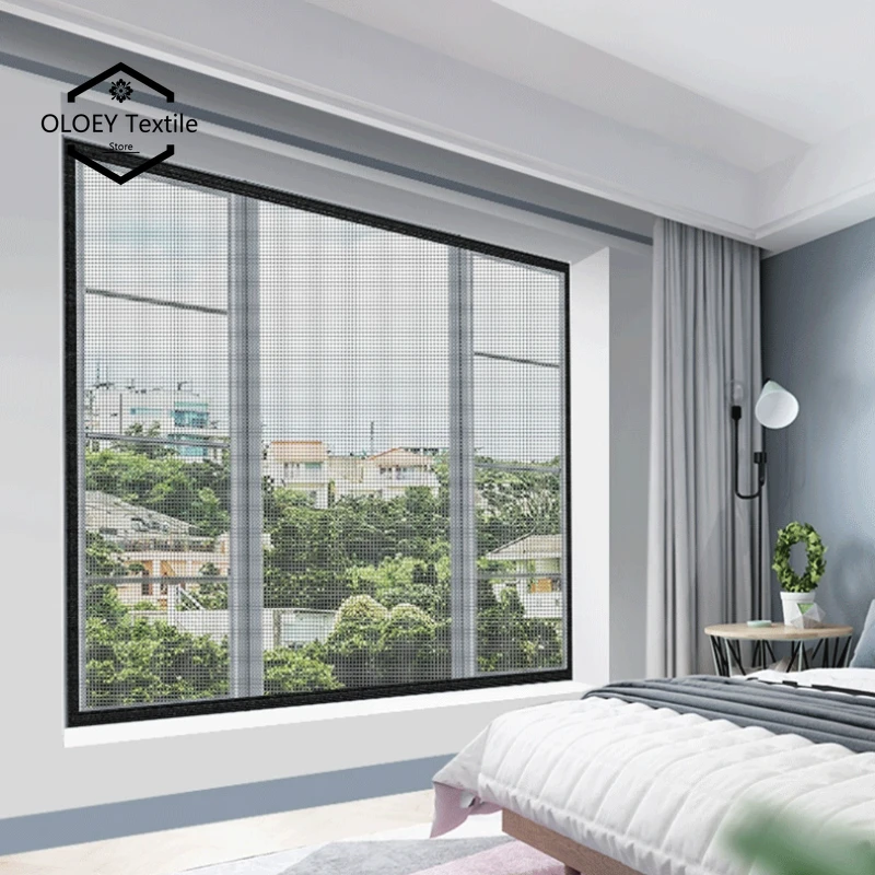

Customizable Size Anti-mosquito Window Screen Magic Self Adhesive Window Mosquito Net Summer Insect Mosquito Nets for Windows