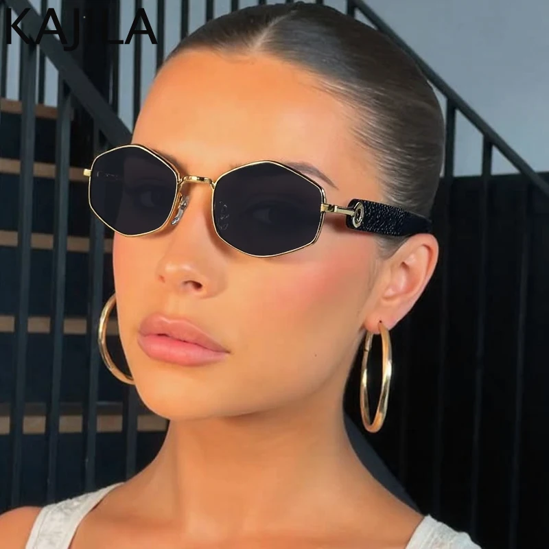 

Small Frame Hexagon Punk Sunglasses Women 2025 Luxury Brand Trendy Outdoor Polygon Sun Glasses For Ladies Vintage Driving Shades