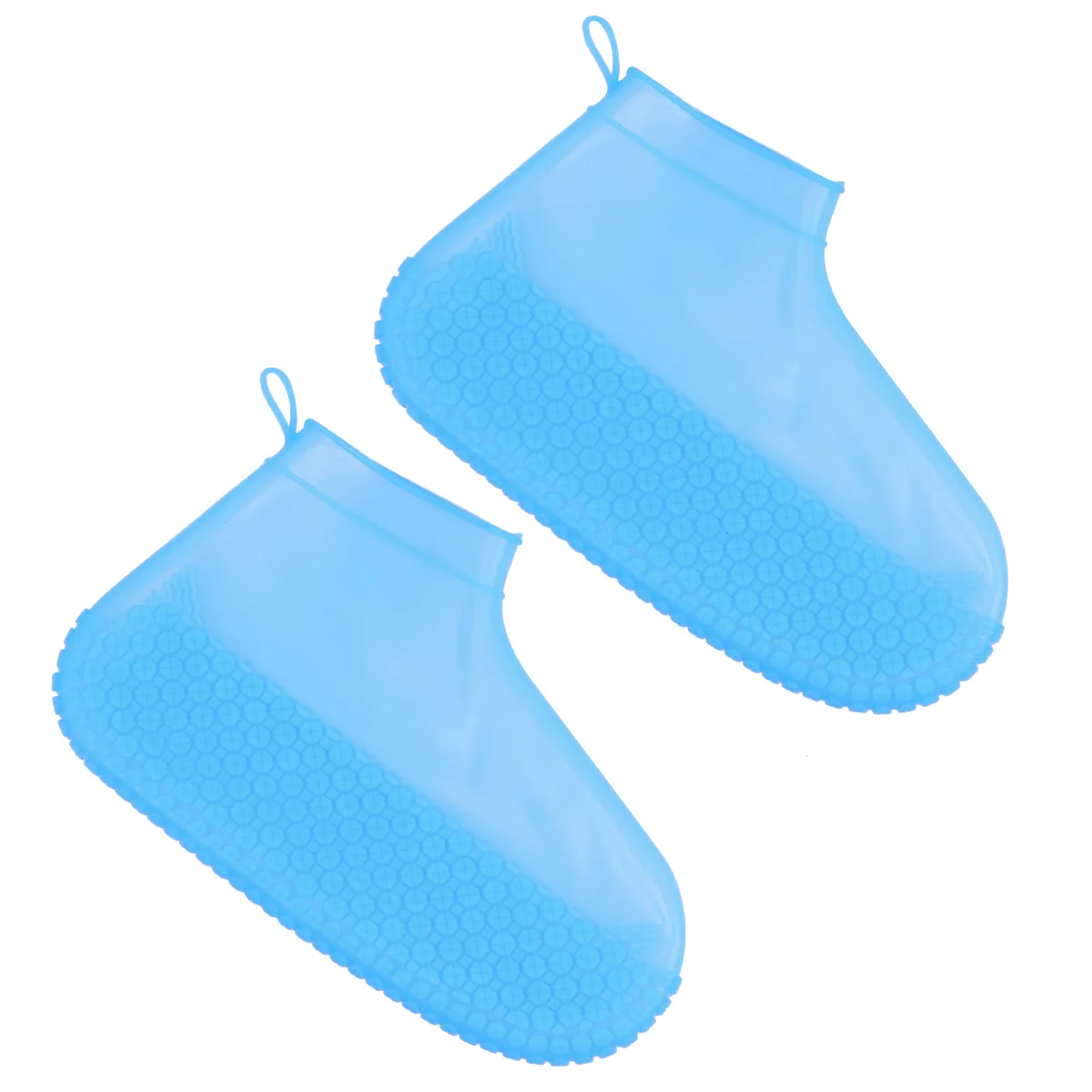 

2PCS Silicone Shoe Covers Waterproof Anti Reusable Galoshes Protectors for Outdoor Walking Work Wedding Foldable Rain Dust