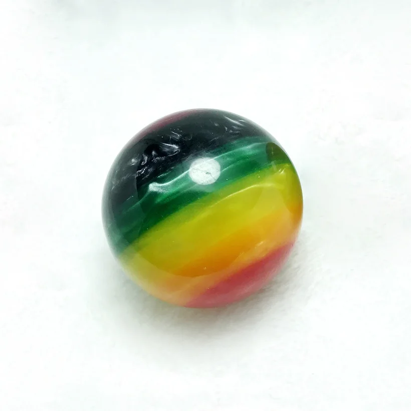 

Stripes ball 6cm Rainbow Resin Dice Decorate gift balls with resin glue Decorative ball Colors Handball health ball