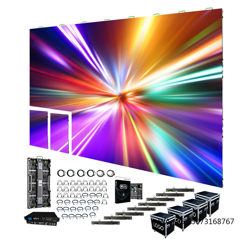 

8m X 3m Complete System P1.95 P2 P3 P2.6 P2.9 P3.91 LED Display 500mmx1000mm Eevent Church Backdrop Indoor Outdoor LED Screen