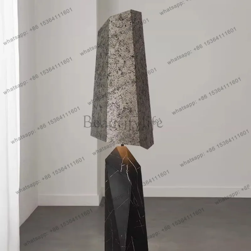 PG decorative marble villa ornament sales office large floor luminous ornament high-end living room ornament