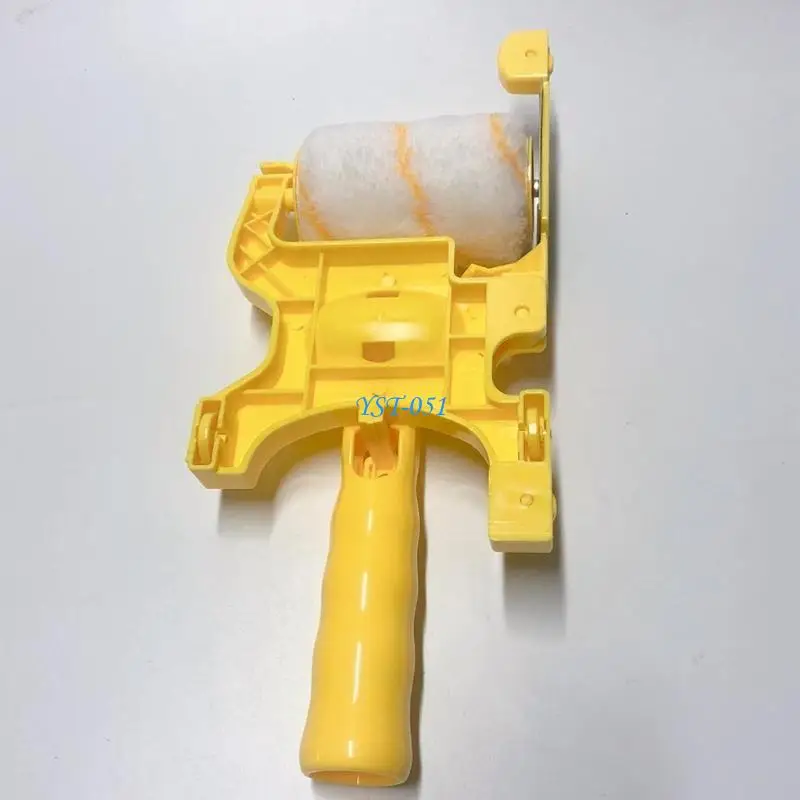 

E15A Paint Roller Handheld Paint Edger with Brush & Baffle Wall Painting Tool