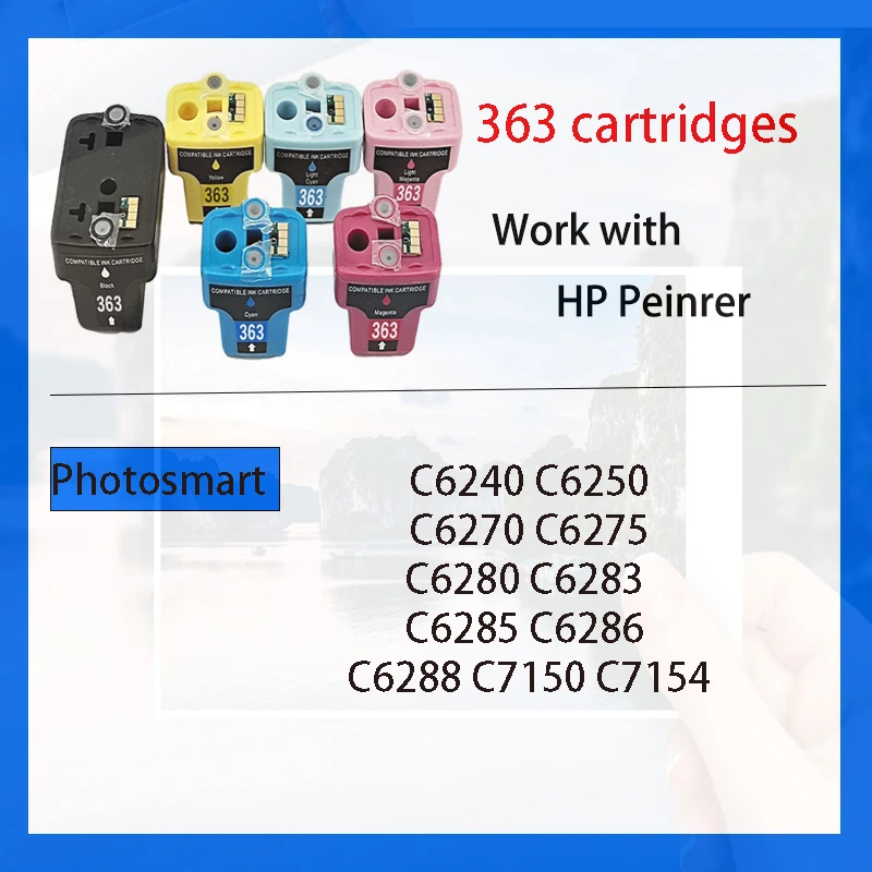 einkshop Brand for hp 363 363xl Compatible Ink Cartridge Photosmart C5180 C6170 C6175 C6180 C6183 C6185 C6188 C6190 Printer