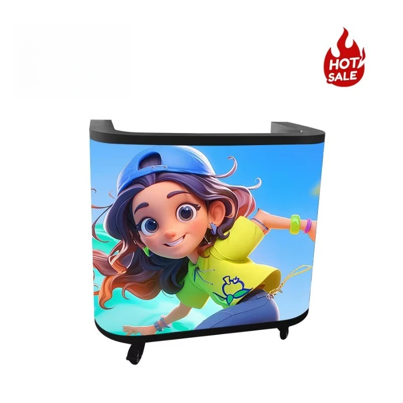 P1.8 GOB High Brightness LED Display Wall 8K Resolution Portable DJ Booth Store Front Desk Commercial Advertising Screen