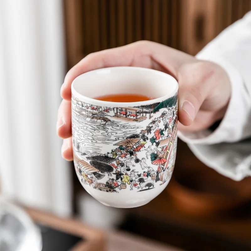 Kung Fu Tea Set Creative Decal Ceramic Cup, Home Owner's Cup