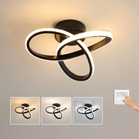 Modern Led Ceiling Lamp Led Ceiling Light 22W 2200Lm for Bedroom Dining Room Kitchen Hallways Living Room, Diameter 25cm