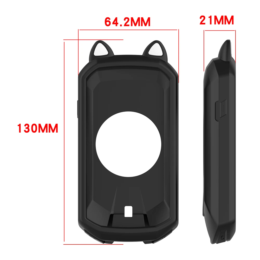 Custodia protettiva in silicone per Garmin Edge 1050 Cat Ear Soft Edge Shell Custodia protettiva antipolvere Accessori per la pelle