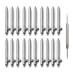 20MM 22MM 10PCS 1.8mm Diameter Watch Pin Pepair Tools & Kits Quick Release Watch Strap spring Bars Pins 24mm 18MM 23MM 16MM 19MM