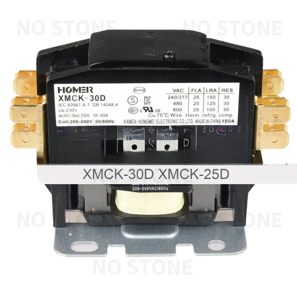 1PC Replacement XMCK-30D XMCK-25D 208-240V Single Phase Bus Bar AC Contactor