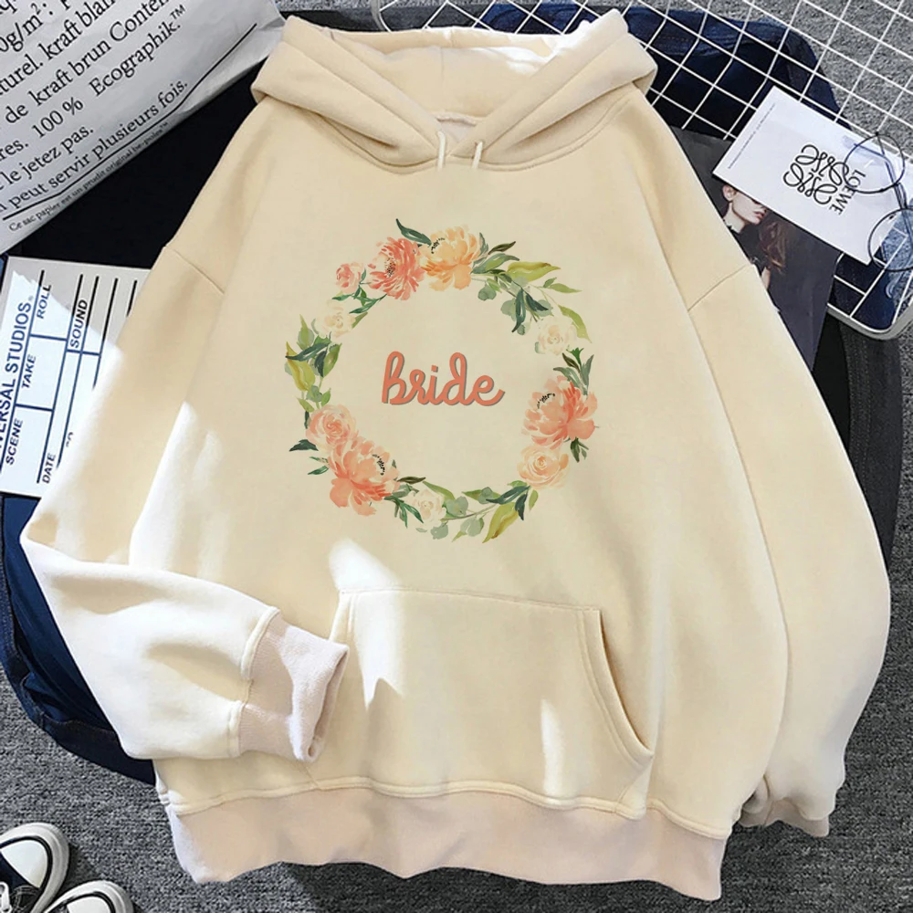 Bride to Be hoodies women y2k aesthetic Winter  sweat y2k Korean style Hood female aesthetic sweater