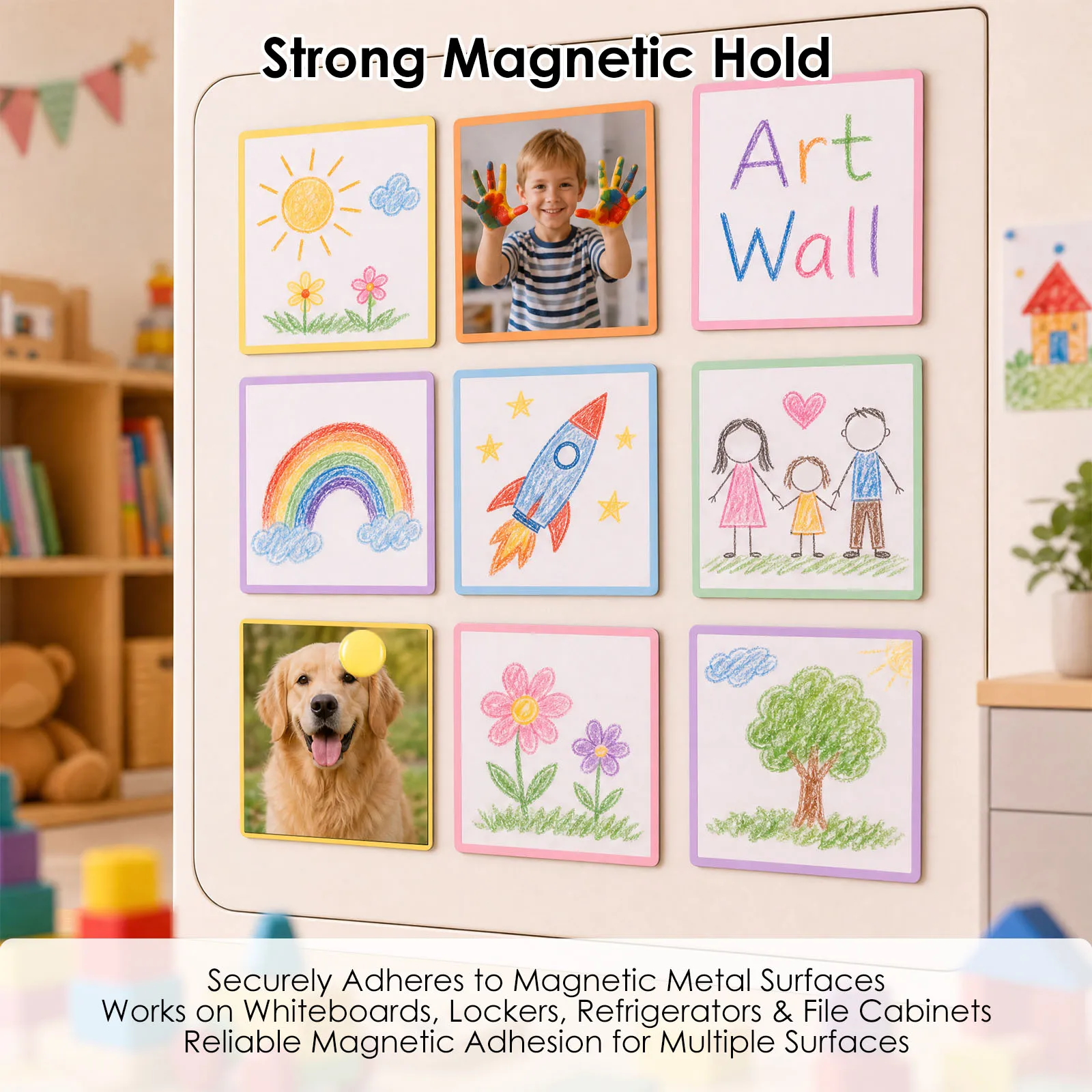 30Pcs Magnetic Dry Erase Board Reusable Fridge Magnet Board Flexible Refrigerator Whiteboard for Reminder Memo Home OfficeSchool