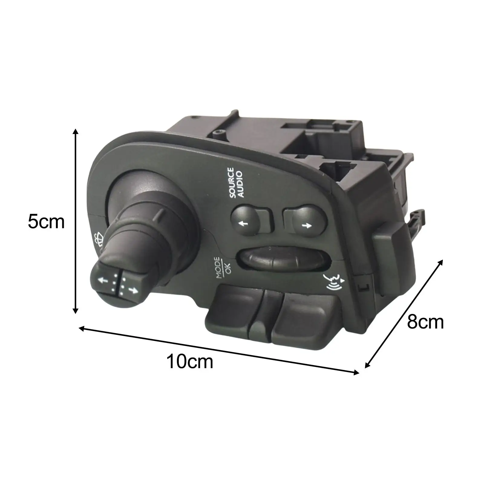 Replacement Steering Column Switch Stalk Wiper Radio Control for Renault Clio III 2005-2010 ABS Durable Wear Resistant