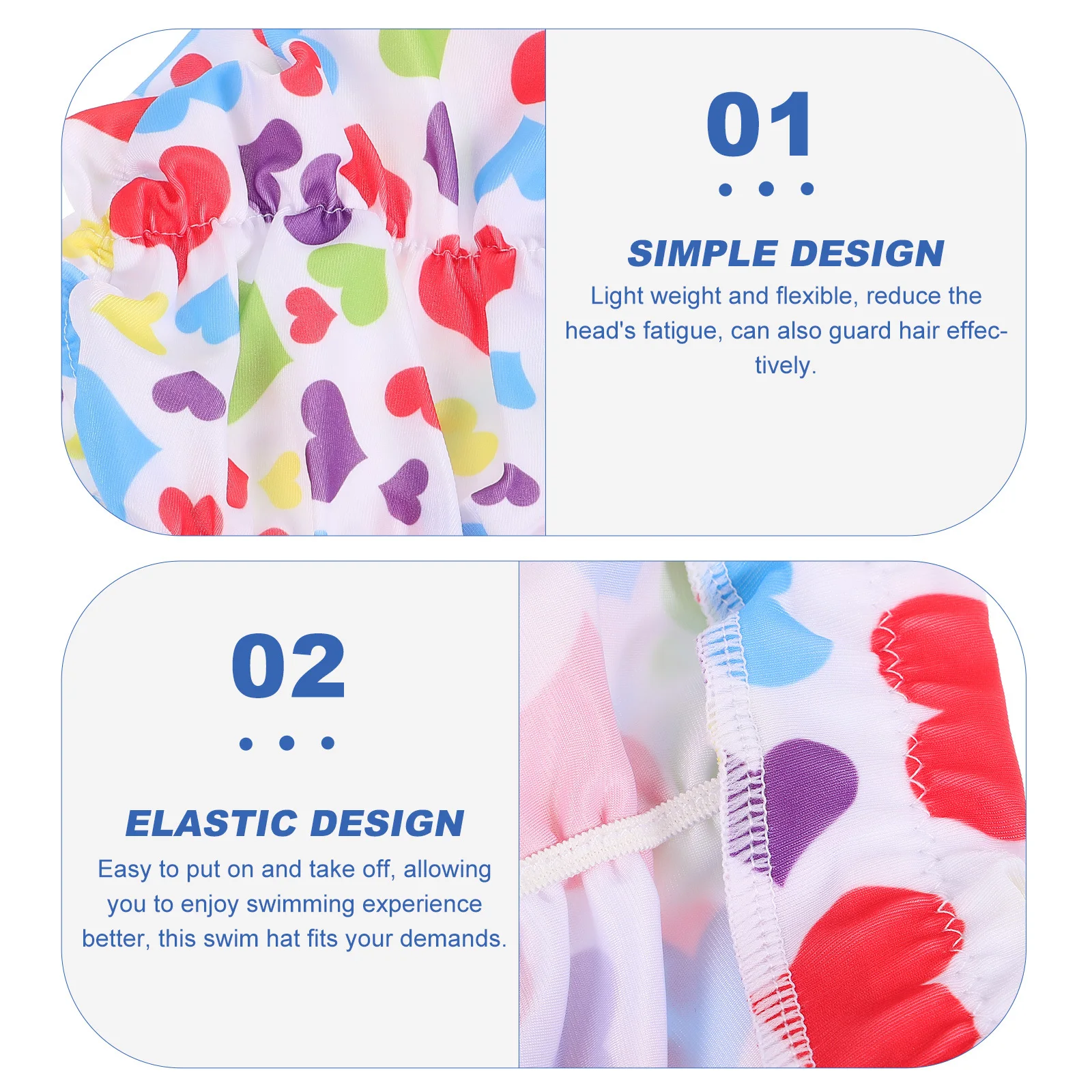 

Swimming Hat for Adults Elastic Chinlon Swim Cap Lightweight Comfortable Hair Protection Swim Hats for Men and Women