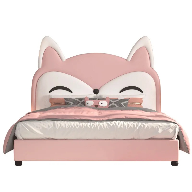 

Teen children's bed children's girl boy princess cartoon children's bed single 1.2 meters high box storage bed