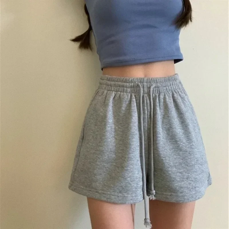 Shorts Women Summer Thin Outer Wear High Waist Loose Straight Slimming Casual Sweat pants Versatile Wide Leg A Word Pants