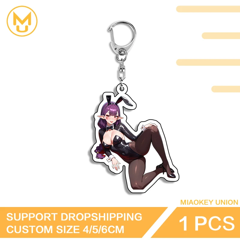 Esil Radiru Key Chain NSFW Bunny Girl Lying Posture Costumes Hanging Ornament Versatile Fashionable Acrylic Standee Props