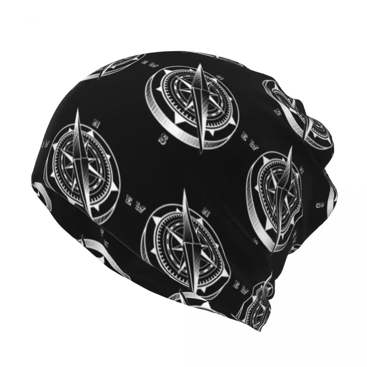 Nautical Compass Captain Anchor Boat Bandana Neck Cover Mask Scarf Multi-use Headwear Beanies Hat for Men Women Adult Washable