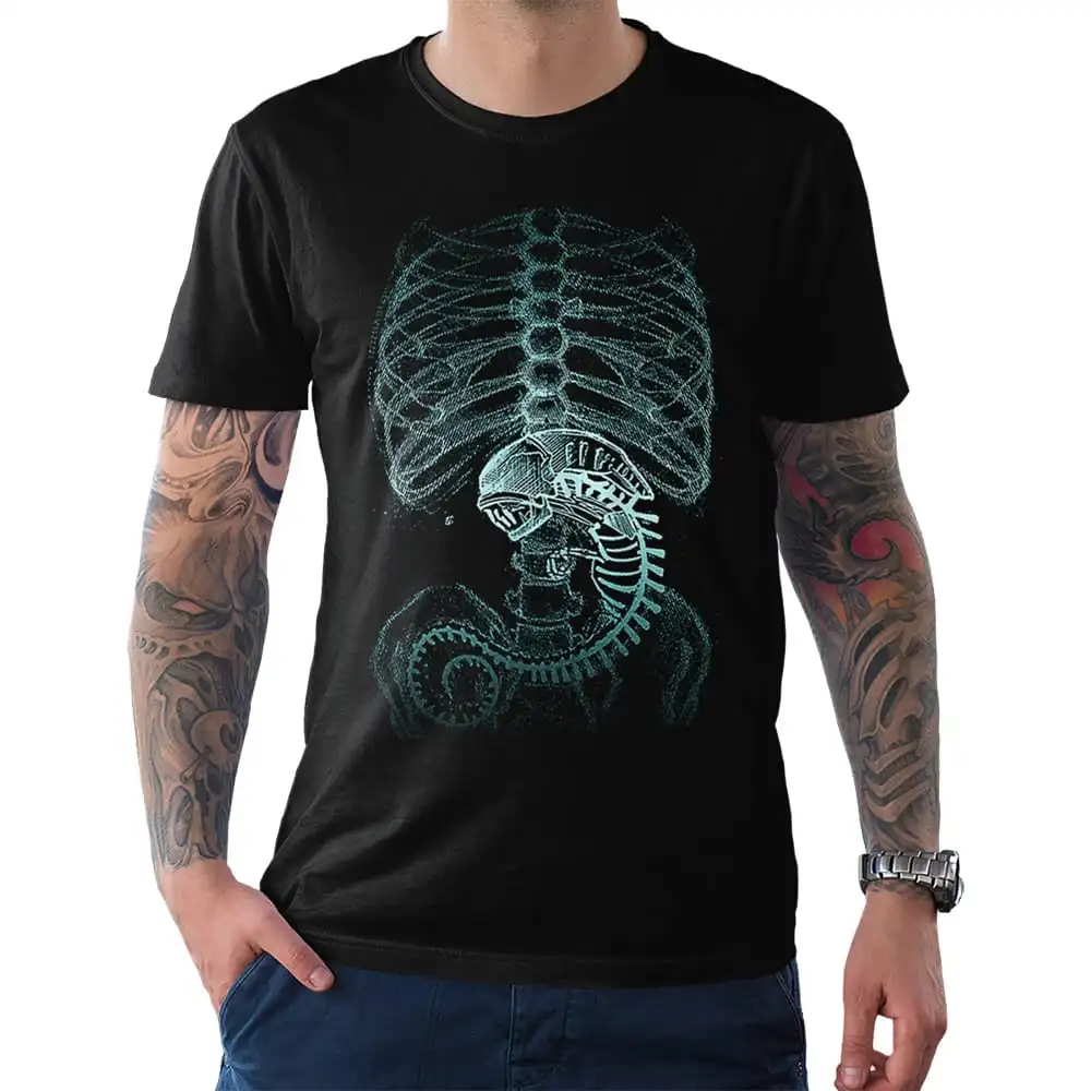 Alien X Ray T Shirt Xenomorph Anatomy 100 Cotton  All Sizes wr 207