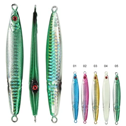 CASTFUN 60g 80g 100g Metal Jig Fishing Lure 3 Eyes Slow Jig Saltwater Fishing Lure Fishing Tackle